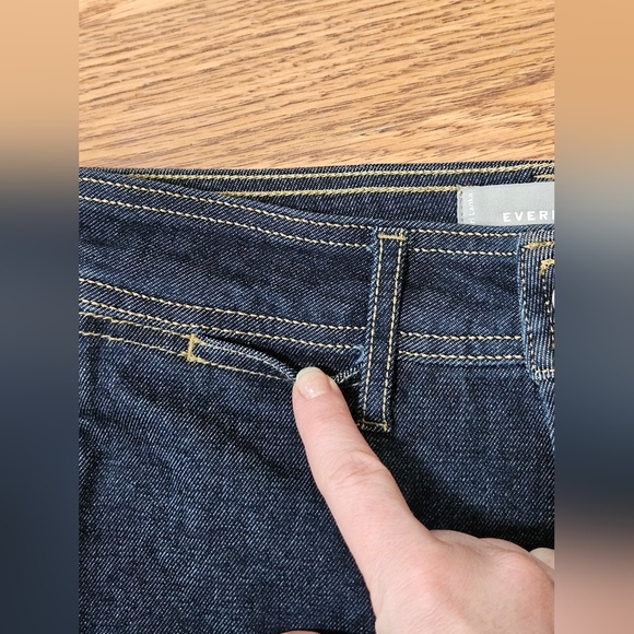 EVERLANE Way High Clean Front Skinny Dark Denim Jeans - Picture 7 of 11